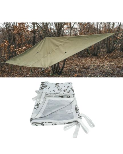 BW Mehrzweckplane Spezialkr&auml;fte Tarp mit IRR Beschichtung schneetarn