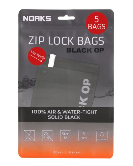 5x NOAKS Bag BLACK OP &ndash; Wasserdichte Dokumentenh&uuml;llen im Vorteilspack f&uuml;r Fluchtrucksack und Krisenvorsorge