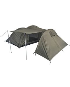Miltec 4-Personen-Zelt mit Stauraum 2,50 x 4,20 M - Komfort & Vielseitigkeit für Outdoor-Abenteuer