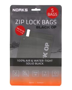 5x NOAKS Bag BLACK OP – Wasserdichte Dokumentenhüllen im Vorteilspack für Fluchtrucksack und Krisenvorsorge