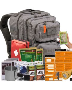 Notfallrucksack Familie Grau - Krisenvorsorge Rucksack von PrepBag