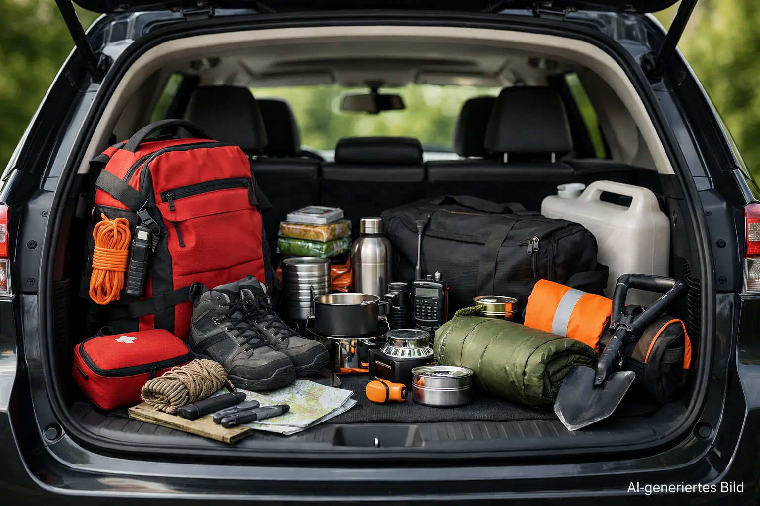 Evakuierung Auto: Beispiel-Packliste