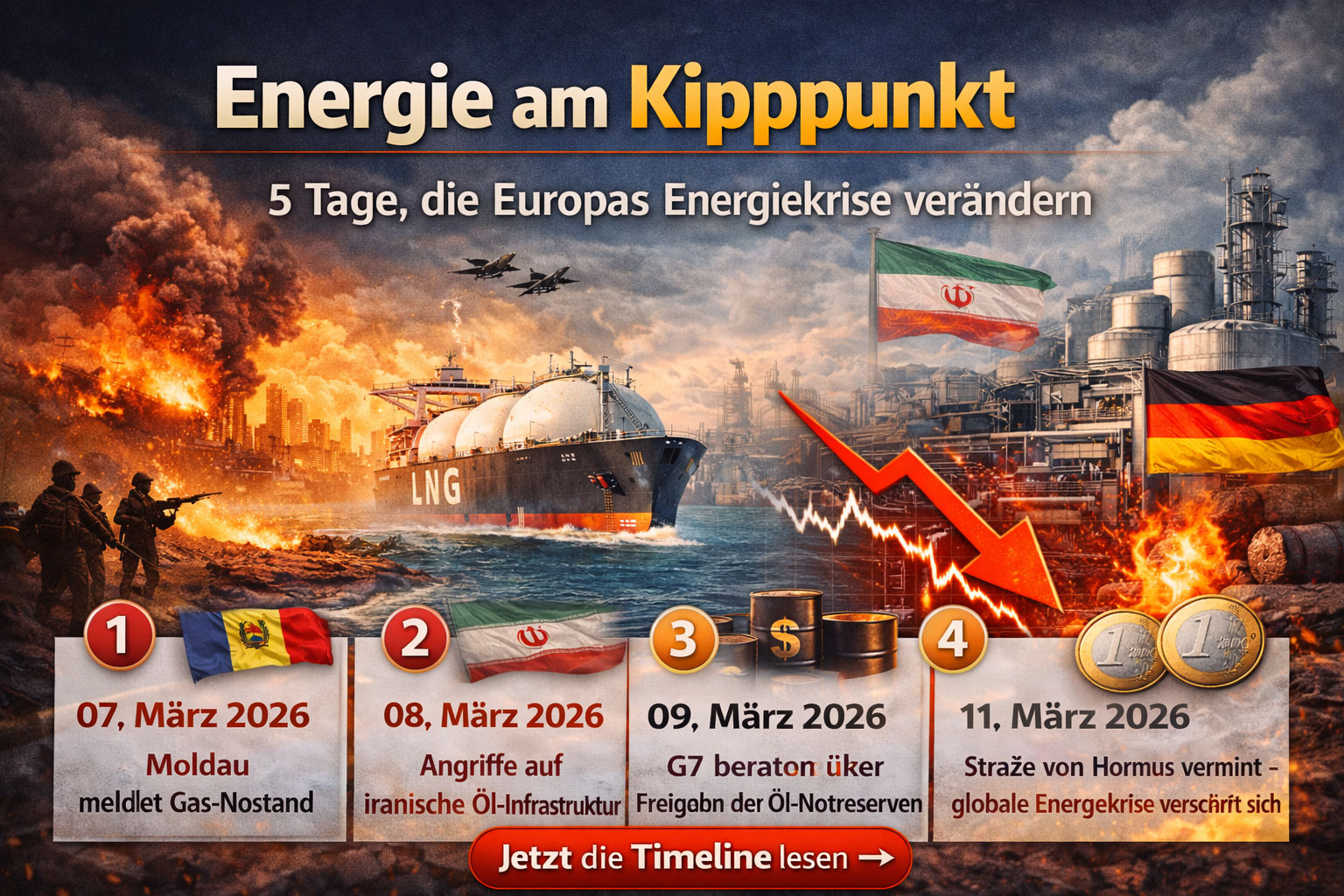 Energie am Kipppunkt: Wie die Nahost-Eskalation Europas Gasversorgung ins Wanken bringt