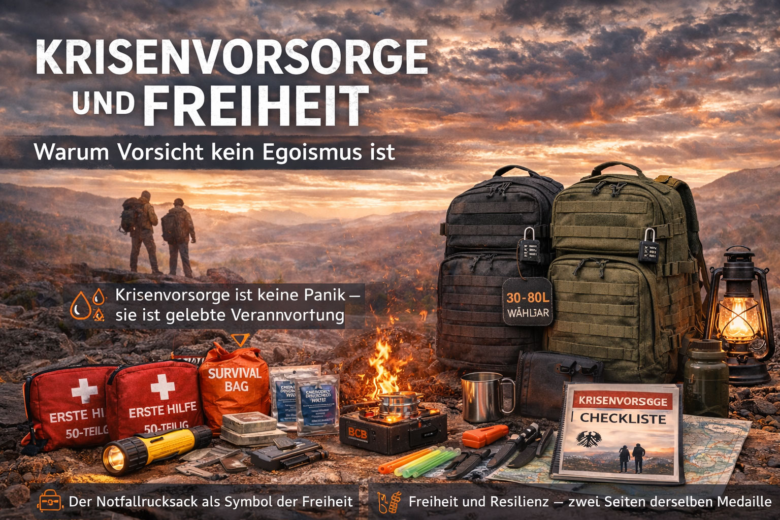 Krisenvorsorge und echte Freiheit - Warum Vorsicht kein Egoismus ist