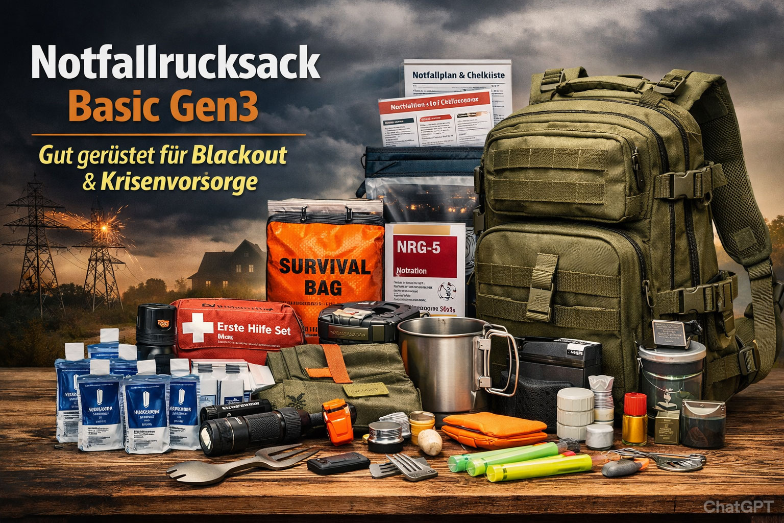 Notfallrucksack Basic Gen3 – Komplett erklärt