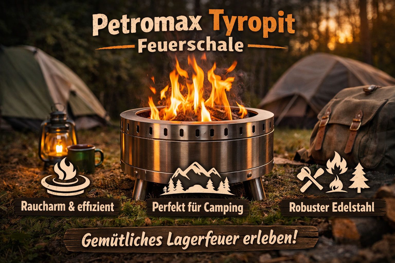 Petromax Tyropit Feuerschale – Erfahrungen, Vorteile und Einsatz beim Camping & Bushcraft
