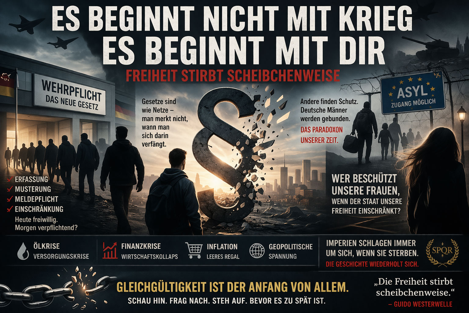 Es beginnt nicht mit Krieg