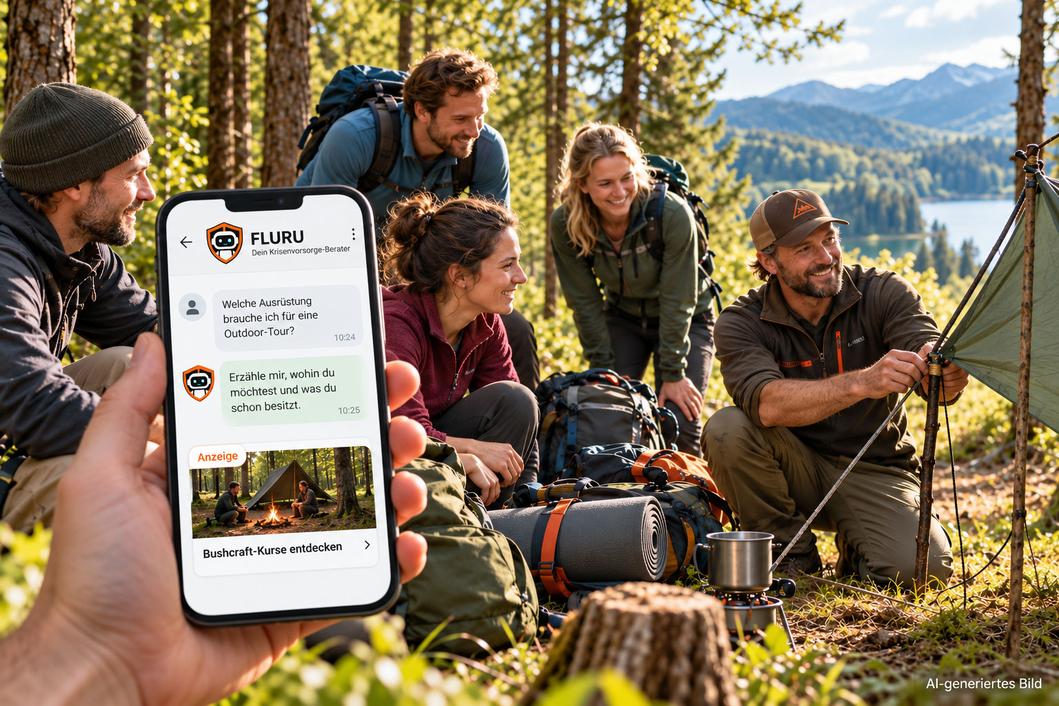 Krisenvorsorge-Beratung und Werbung für Outdoor-Veranstalter