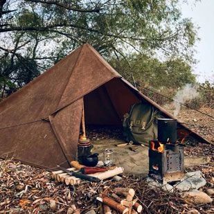 Oilskin Bushcraft Tarp Large