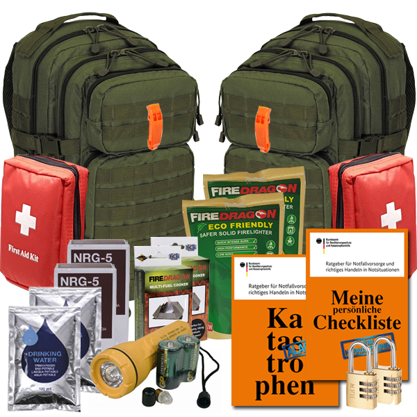 Notfallrucksack f&uuml;r 2 Personen