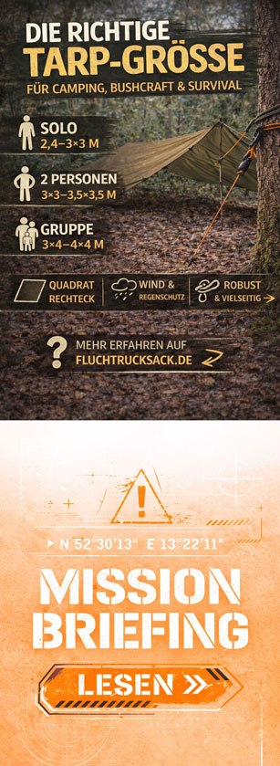 Mission Control11 welche Tarp Grösse ist perfekt für dich