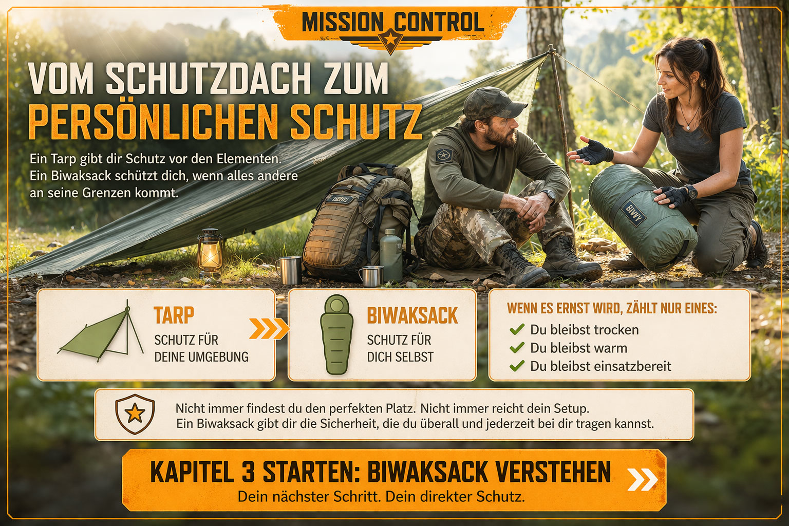 Mission Control Biwaksack warum er in jeder Notfallausr&uuml;stung sein sollte