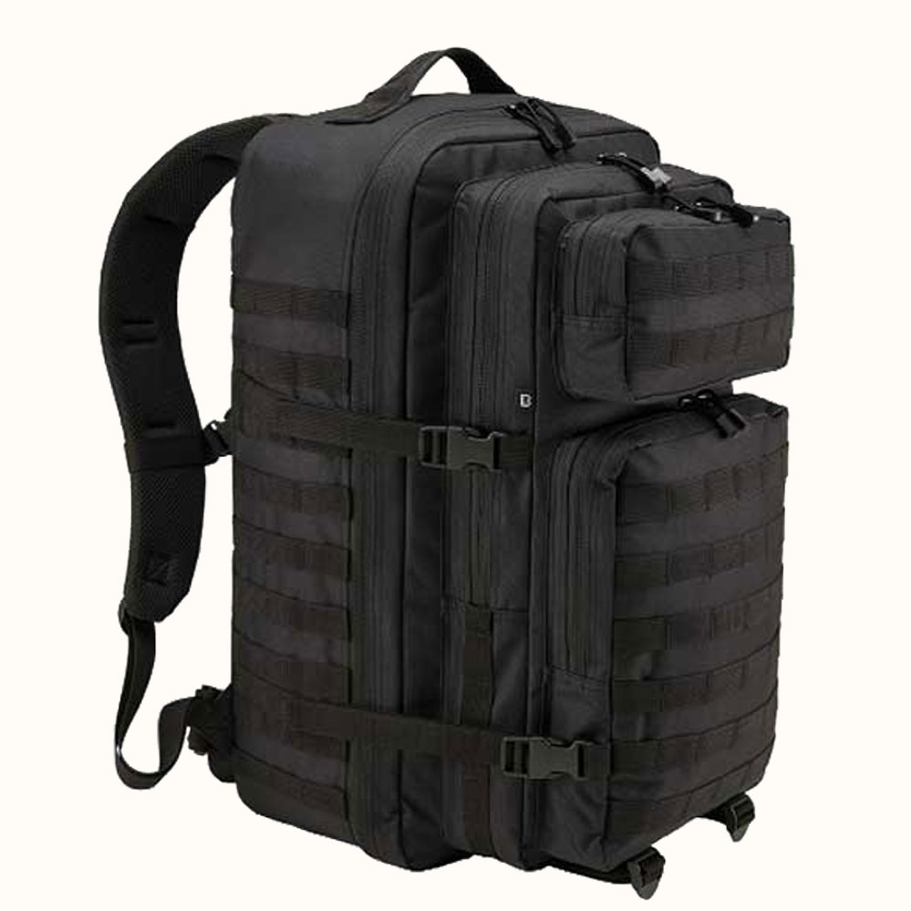Schwarzer 80 Liter Notfallrucksack Familie