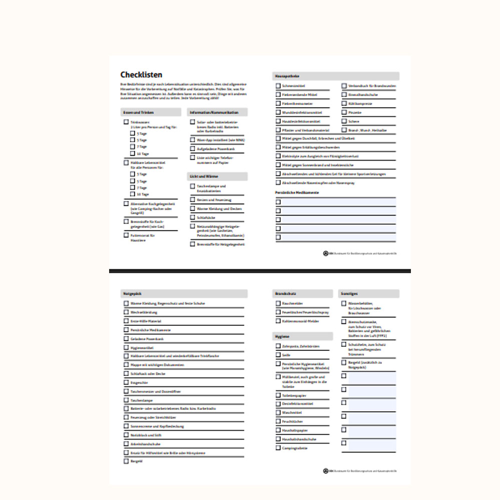 BBK Checkliste Ratgeber